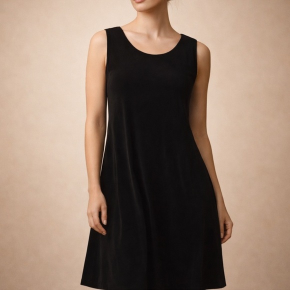 Chico's Dresses & Skirts - Chico’s Black Sleeveless Swing Dress Petite NWT Size 0 (Petite)